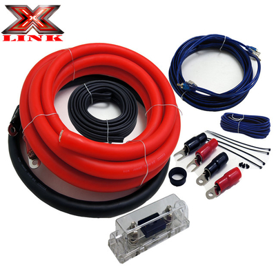 Amplificateur de puissance en cuivre basse tension câbles câbles de montage kit câble câble de puissance OFC CCA