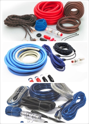 Amplificateur de puissance en cuivre basse tension câbles câbles de montage kit câble câble de puissance OFC CCA