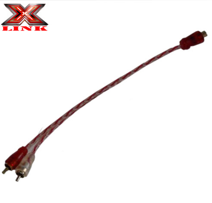 Cable de sous-woofer stéréo audio RCA mâle à 2-RCA mâle en cuivre pour les amplificateurs