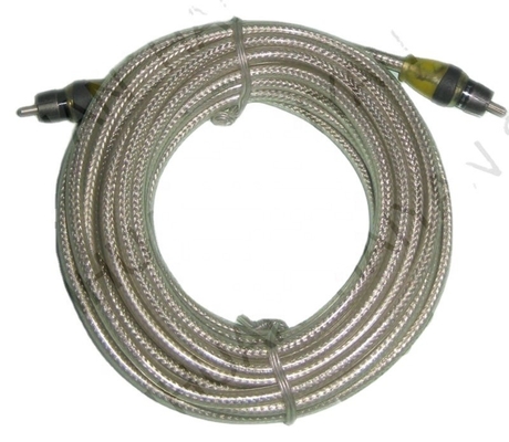 5.5mm Diamètre extérieur PVC Jacketed Car Audio câble RCA 2M-2M pour une performance haut de gamme