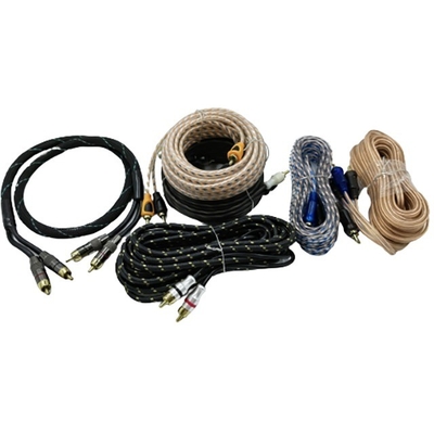 5.5mm Diamètre extérieur PVC Jacketed Car Audio câble RCA 2M-2M pour une performance haut de gamme