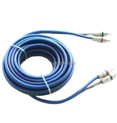 5m Gold Connector CCA Conducteur Audio en vrac câble RCA pour intégration audio système de voiture à domicile