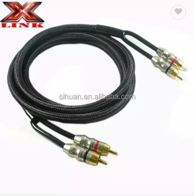 5m Gold Connector CCA Conducteur Audio en vrac câble RCA pour intégration audio système de voiture à domicile