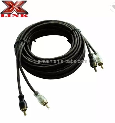 5m Gold Connector CCA Conducteur Audio en vrac câble RCA pour intégration audio système de voiture à domicile