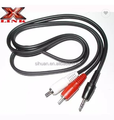 5m Gold Connector CCA Conducteur Audio en vrac câble RCA pour intégration audio système de voiture à domicile
