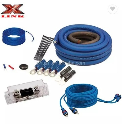 1128 Standard 4 Gauge OFC CCA Complete Amplificateur Installation du câblage Amplificateur Kit pour l'audio de voiture
