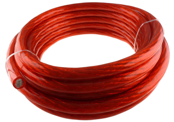 Cable d'alimentation bleu/noir translucide 2 GA AWG OFC CCA pour l'installation d'un amplificateur audio pour voiture