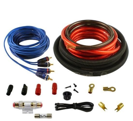 Kit de câblage d'installation OFC pour l'amplificateur audio automobile de type connecteur coaxiale