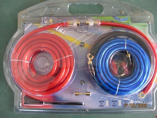 Kit de câblage d'installation OFC pour l'amplificateur audio automobile de type connecteur coaxiale