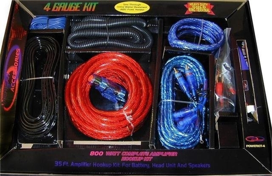 Kit de câblage d'installation OFC pour l'amplificateur audio automobile de type connecteur coaxiale
