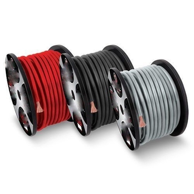 0gauge OFC câble d'alimentation audio automobile de n'importe quelle couleur Matériau conducteur en aluminium plaqué en cuivre