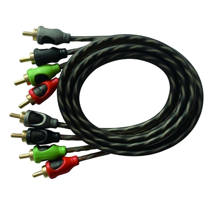 OFC 100% conducteur de cuivre câble audio RCA à 2 canaux pour connexion audio automobile et domestique