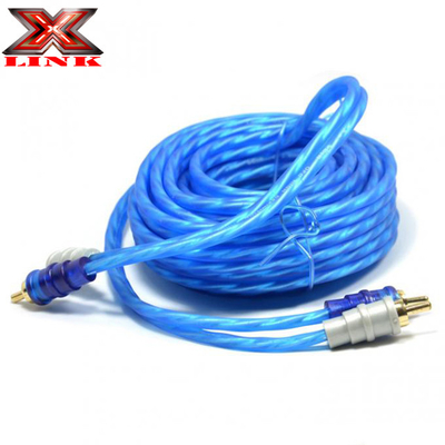 OFC 100% conducteur de cuivre câble audio RCA à 2 canaux pour connexion audio automobile et domestique