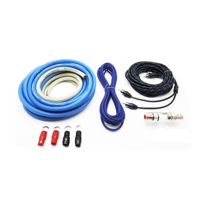 Kit de câblage de l'amplificateur audio de voiture 4 8 GA Fabriqué en conducteur de cuivre et en isolation PVC