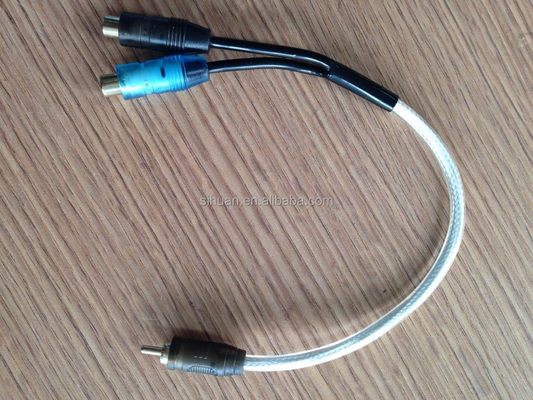 PVC Jacket câble RCA AV pour voiture audio et amplificateur audio à domicile