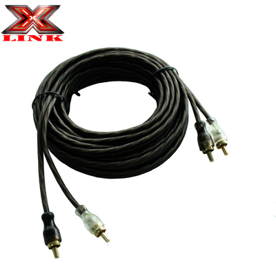 PVC Jacket câble RCA AV pour voiture audio et amplificateur audio à domicile