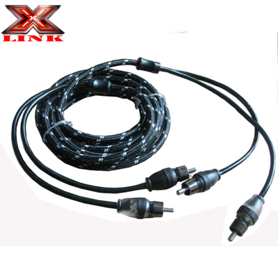 PVC Jacket câble RCA AV pour voiture audio et amplificateur audio à domicile