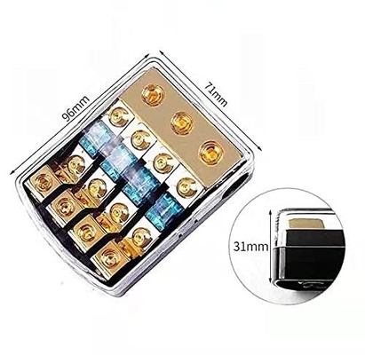 Compact 12V Mini ANL AFS Porteur de fusible pour le système audio de voiture de bateau Connecteurs plaqués or