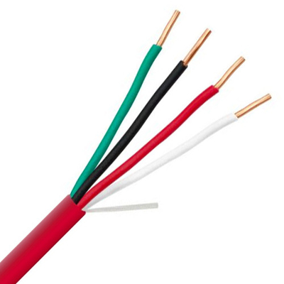 14 16 AWG 2/C 4/C Solide 100% cuivre EWCS FPLP Plénum câble d'alarme incendie blindé