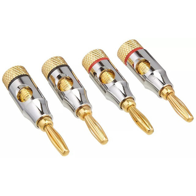 7.3mm Diamètre extérieur prise audio Jack Banana prises pour les systèmes de fils haut-parleurs