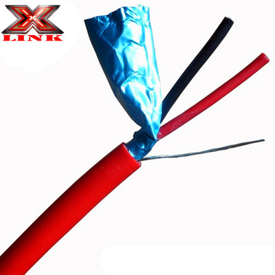 24AWG câble de sécurité en cuivre blindé CCA en filets pour alarme incendie dans la construction