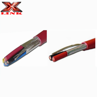 24AWG câble de sécurité en cuivre blindé CCA en filets pour alarme incendie dans la construction