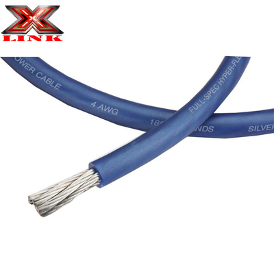 Cable d'alimentation audio de voiture en cuivre 0 4 Gauge OFC Rouge Bleu Vert Pourpre Jaune Rose Orange