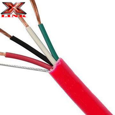 24AWG câble de sécurité en cuivre blindé CCA en filets pour alarme incendie dans la construction