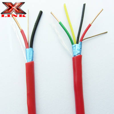24AWG câble de sécurité en cuivre blindé CCA en filets pour alarme incendie dans la construction