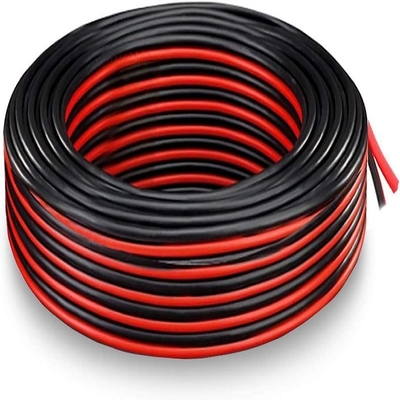 Fil flexible Ext 2pin 2 couleur Rouge noir Cable pour LED bandes de prolongation fil électrique