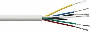 Conducteur en cuivre nu 2c 4c 8c 12c 20c câble d'alarme incendie à filets avec isolation PVC