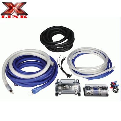 Ensemble de câblage d'amplificateur audio à conducteur fourre-tout 4ga pour installation aérienne