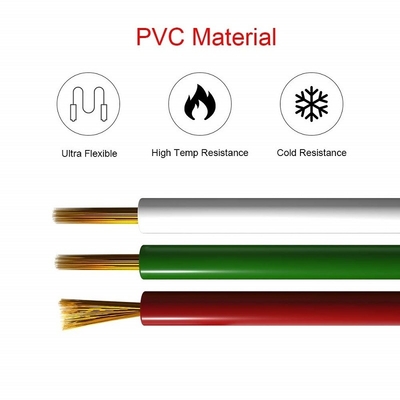 Cordon d'extension de fil flexible pour ruban LED 1618 épaisseur veste en PVC RGBW RGB 3 épingles 4 épingles