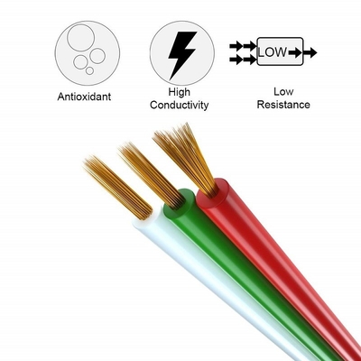 Cordon d'extension de fil flexible pour ruban LED 1618 épaisseur veste en PVC RGBW RGB 3 épingles 4 épingles