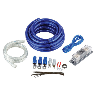Kit de câblage de l'amplificateur automobile de 4 jauges avec matériau isolant en PVC et conducteur CCA ou OFC