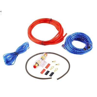 Kit de câblage de l'amplificateur automobile de 4 jauges avec matériau isolant en PVC et conducteur CCA ou OFC