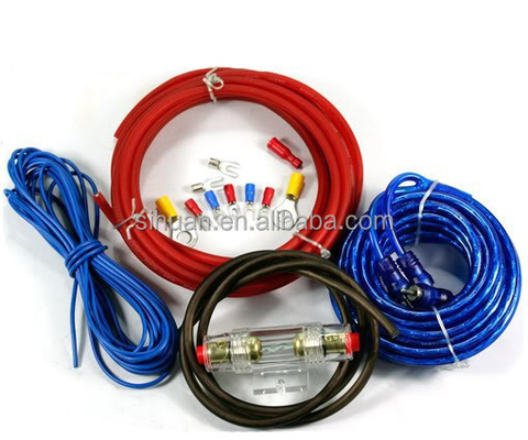 Kit de câbles RCA à double écran à haute performance pour amplificateur audio professionnel pour voiture