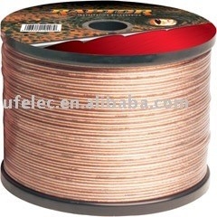 Cable de haut-parleur translucide non blindé de diamètre extérieur de 3,0 x 6,0 mm pour un son exceptionnel