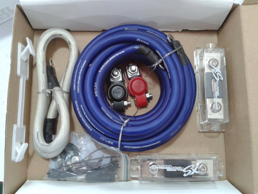 Kit d'installation de câbles audio féminin-féminin et de câble 4GA RCA pour amplificateur de voiture