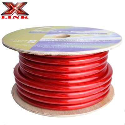 Cable d'alimentation isolé en PVC de calibre 0 pour l'installation audio automobile à basse tension