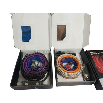 Kit de câblage de l'amplificateur audio de voiture avec écran non blindé et diamètre extérieur optionnel
