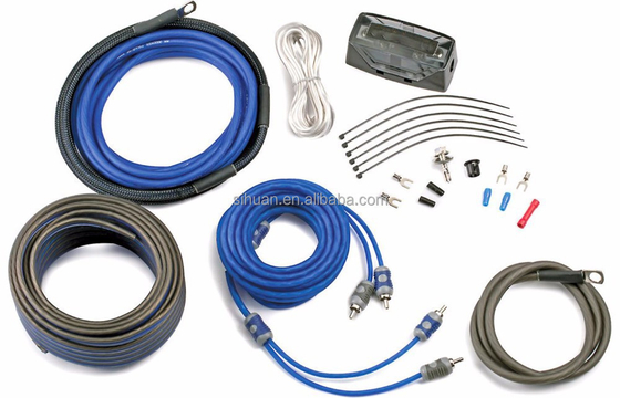 Kit de câblage de l'amplificateur de voiture de calibre 4/8 pour un transfert de signal amélioré