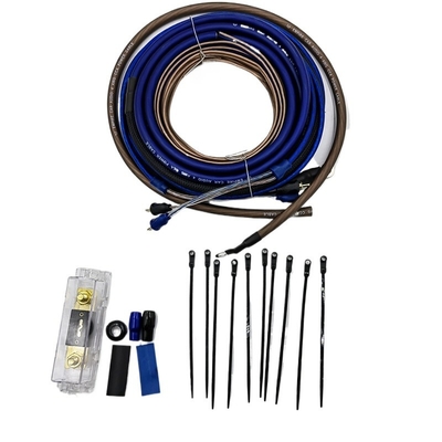 Kit de câblage de l'amplificateur de voiture de calibre 4/8 pour un transfert de signal amélioré