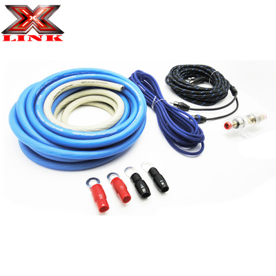 OFC Conducteur 0 2 4 6 8 AWG Gauge GA Car Audio Cable Kit pour le système de haut-parleurs