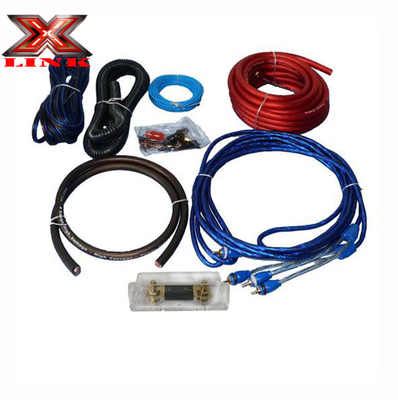 OFC Conducteur 0 2 4 6 8 AWG Gauge GA Car Audio Cable Kit pour le système de haut-parleurs