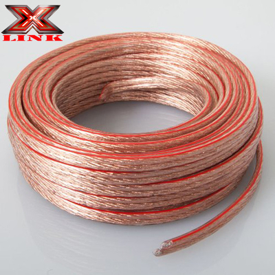 Cable de haut-parleur en cuivre OFC avec type de connecteur RCA et diamètre extérieur personnalisé