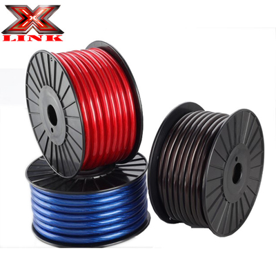 PVC Jacket 4 AWG OFC Fil d'alimentation audio pour voiture dans n'importe quelle couleur Conforme à la spécification américaine CEA-2015