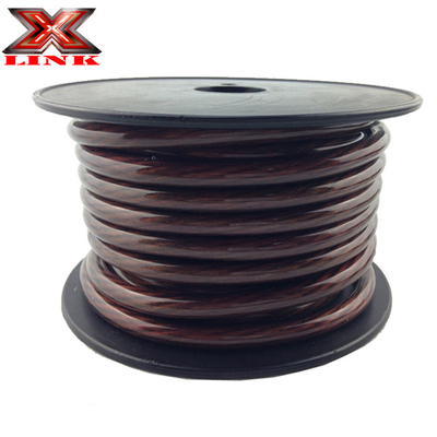 PVC Jacket 4 AWG OFC Fil d'alimentation audio pour voiture dans n'importe quelle couleur Conforme à la spécification américaine CEA-2015