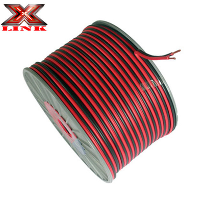 Veste en PVC transparente 14AWG fil de haut-parleur flexible 200 pieds / 60,9 mètres pour la maison et les haut-parleurs de voiture