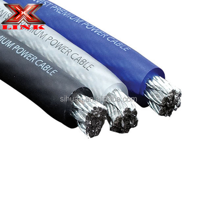 Jacket en PVC souple 1/0 Awg câble d'alimentation pour le conducteur de cuivre audio voiture 0 calibre fil Ofc